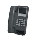 Wall telephone with a message recorder